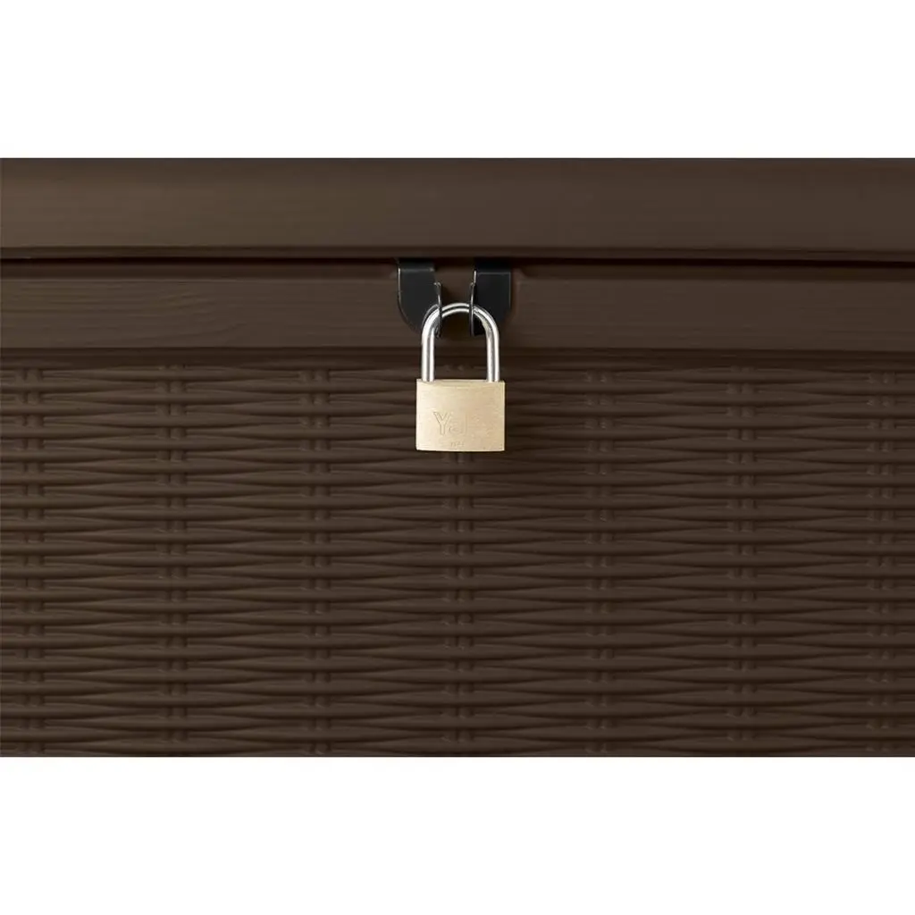 ГРАДИНСКИ ШКАФ ЗА СЪХРАНЕНИЕ BORNEO 416L, 130x70x63 CM, ЦВЯТ КАФЯВ - Image 3