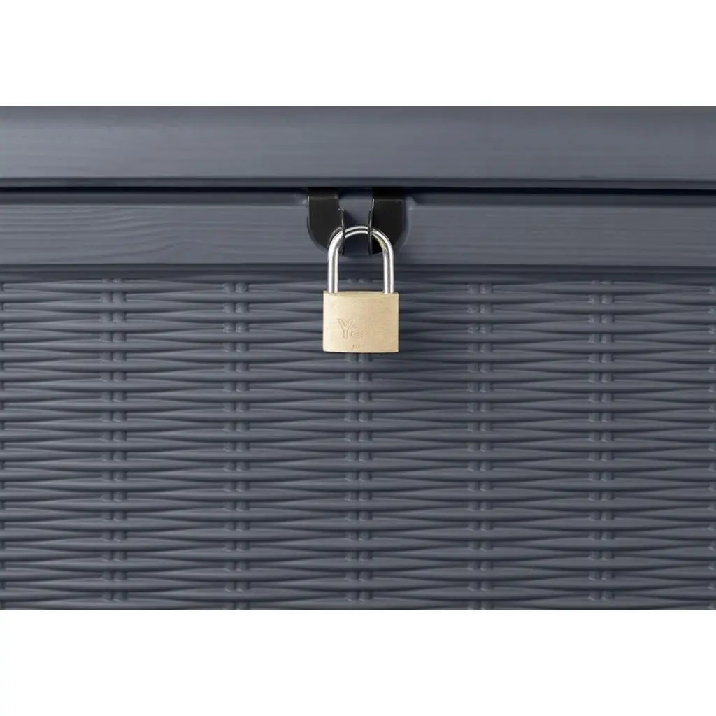 ГРАДИНСКИ ШКАФ ЗА СЪХРАНЕНИЕ BORNEO 416L, 130x70x63 CM, ЦВЯТ АНТРАЦИТ - Image 3