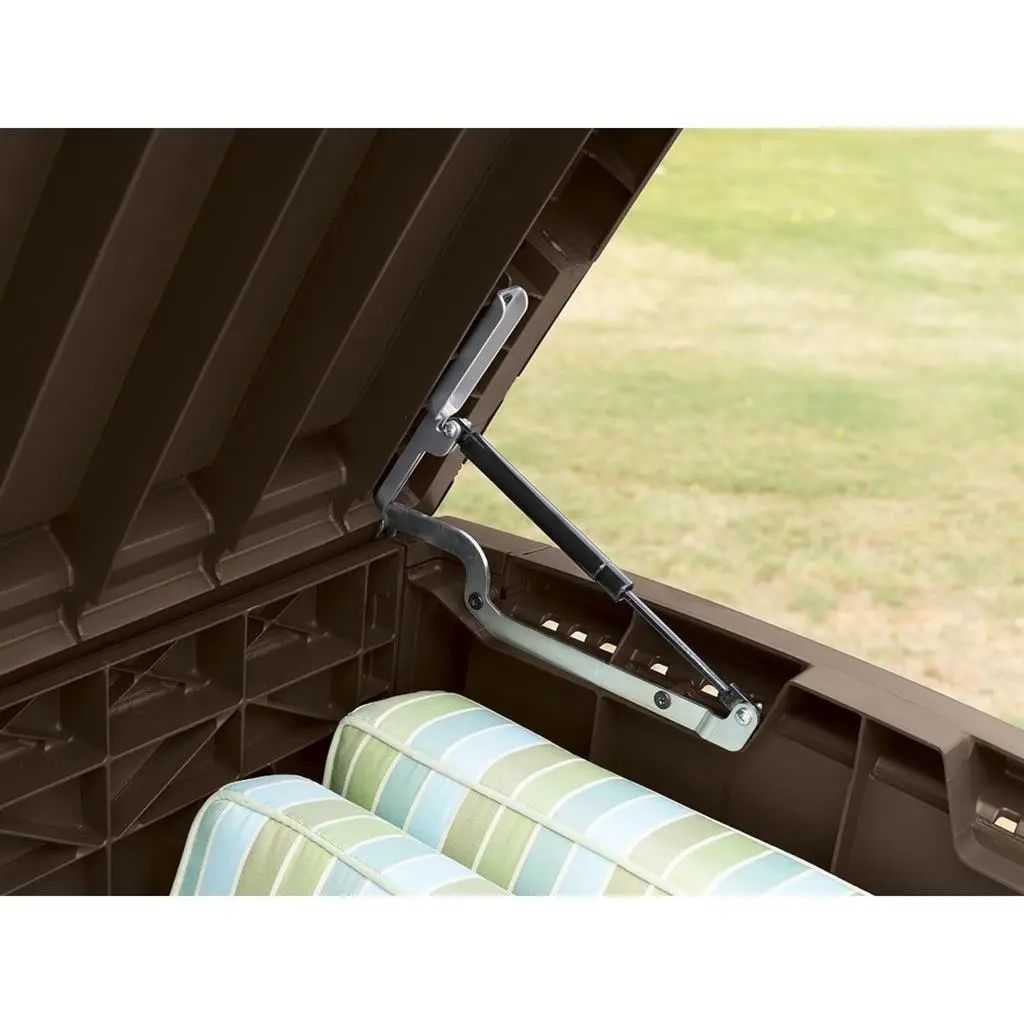 ГРАДИНСКИ ШКАФ ЗА СЪХРАНЕНИЕ BORNEO 416L, 130x70x63 CM, ЦВЯТ КАФЯВ - Image 4