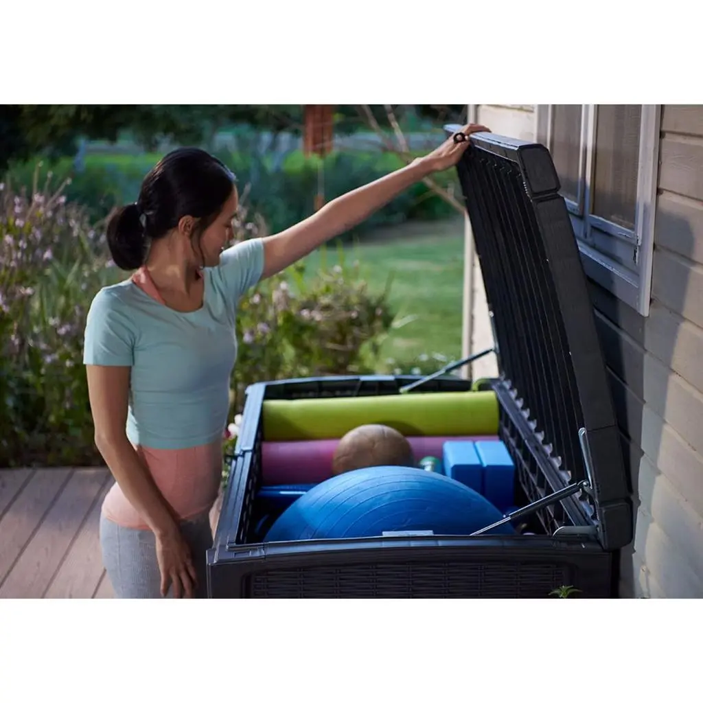 ГРАДИНСКИ ШКАФ ЗА СЪХРАНЕНИЕ BORNEO 416L, 130x70x63 CM, ЦВЯТ АНТРАЦИТ - Image 5