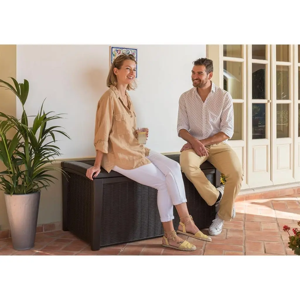 ГРАДИНСКИ ШКАФ ЗА СЪХРАНЕНИЕ BORNEO 416L, 130x70x63 CM, ЦВЯТ АНТРАЦИТ - Image 7