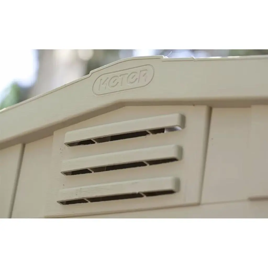 ГРАДИНСКА БАРАКА KETER FACTOR 6x6, 178x196x208 CM, ЦВЯТ СИВ/БЕЖОВ - Image 7