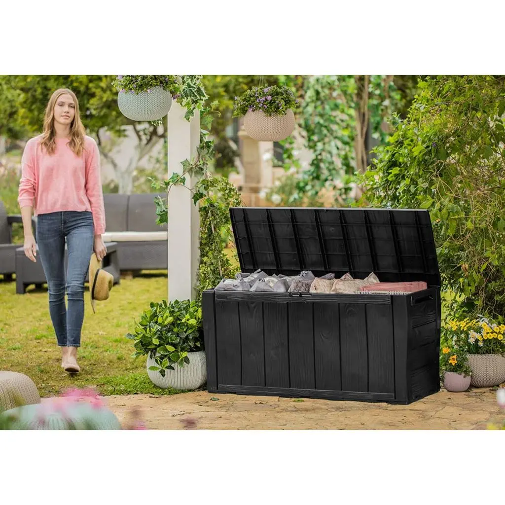 ГРАДИНСКИ ШКАФ ЗА СЪХРАНЕНИЕ SHERWOOD 270L, 117x45x58 CM, ЦВЯТ АНТРАЦИТ - Image 3