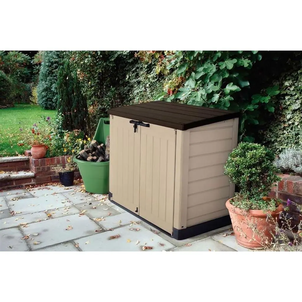 ГРАДИНСКИ ШКАФ ЗА СЪХРАНЕНИЕ STORE IT OUT MAX, 145x88x125, 1200L, ЦВЯТ БЕЖОВ - Image 6