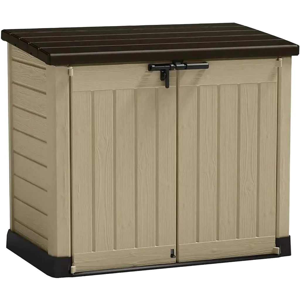 ГРАДИНСКИ ШКАФ ЗА СЪХРАНЕНИЕ STORE IT OUT MAX, 145x88x125, 1200L, ЦВЯТ БЕЖОВ