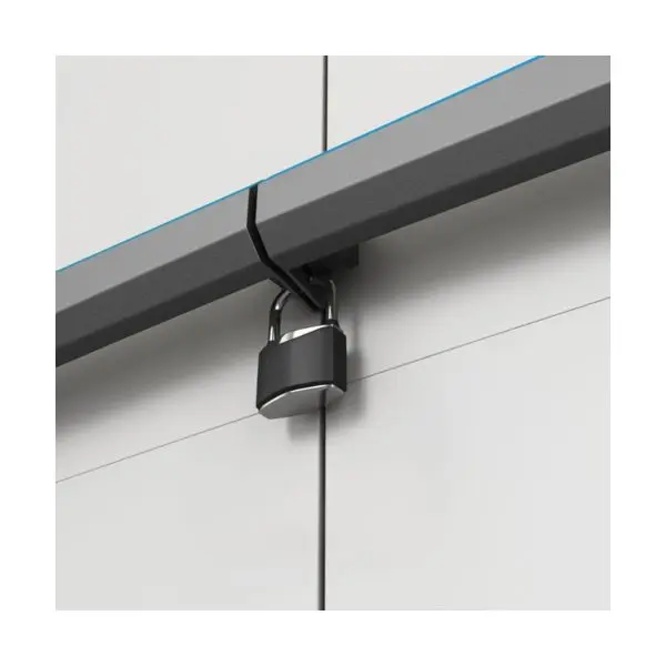 ВИСОК ШКАФ ЗА СЪХРАНЕНИЕ LINEAR, 680x390x1730MM, ТЪМНО СИВ - Image 4