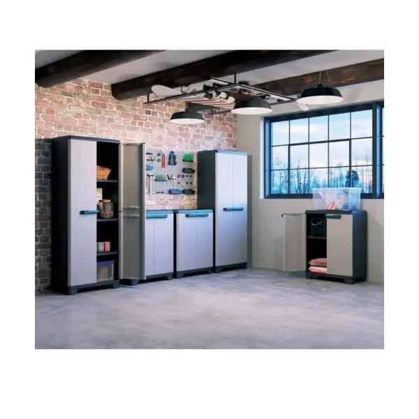 ВИСОК ШКАФ ЗА СЪХРАНЕНИЕ LINEAR, 680x390x1730MM, ТЪМНО СИВ - Image 7