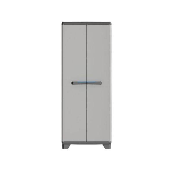 ВИСОК ШКАФ ЗА СЪХРАНЕНИЕ LINEAR, 680x390x1730MM, ТЪМНО СИВ