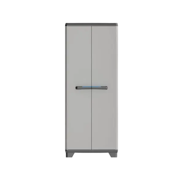 ВИСОК ШКАФ ЗА СЪХРАНЕНИЕ LINEAR, 680x390x1730MM, ТЪМНО СИВ