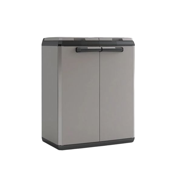 ШКАФ ЗА РАЗДЕЛНО СЪБИРАНЕ НА ОТПАДЪЦИ SPLIT BASIC, 680x390x850MM, ТЪМНО СИВ