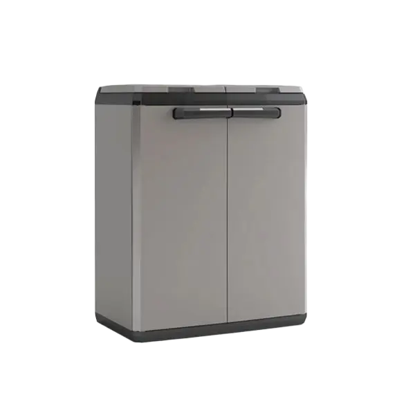 ШКАФ ЗА РАЗДЕЛНО СЪБИРАНЕ НА ОТПАДЪЦИ SPLIT BASIC, 680x390x850MM, ТЪМНО СИВ