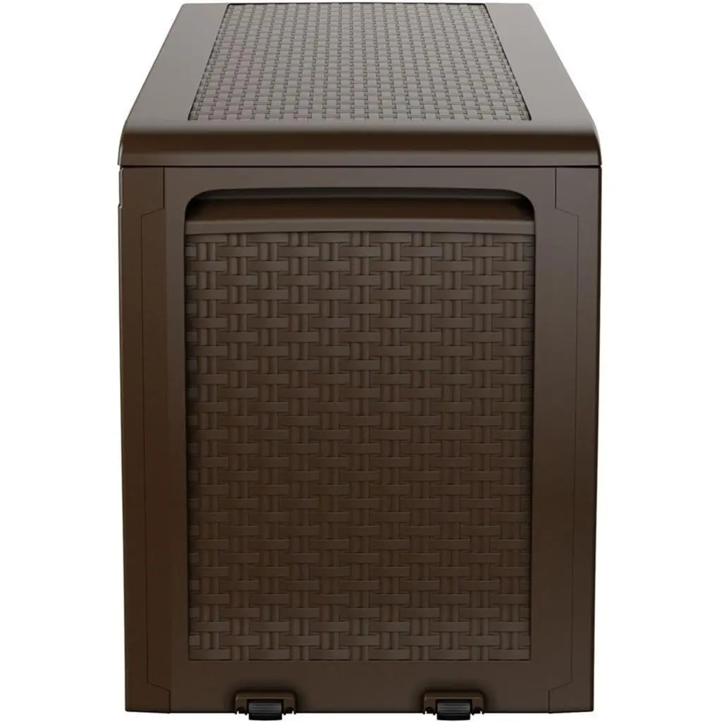 ГРАДИНСКИ ШКАФ ЗА СЪХРАНЕНИЕ SAMOA RATTAN 270L, 117x45x57 CM, ЦВЯТ КАФЯВ - Image 2