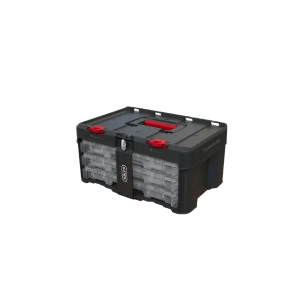 КУТИЯ С 3 ЧЕКМЕДЖЕТА, 481х330х233MM, ЧЕРЕН/ЧЕРВЕН, STACK'N'ROLL