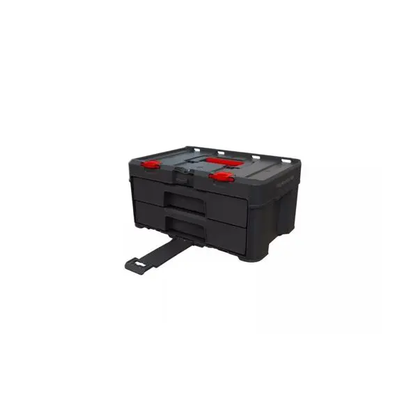 2-DRAWES CASE, 481х330х233MM, BLACK/RED, STACK'N'ROLL - Image 3