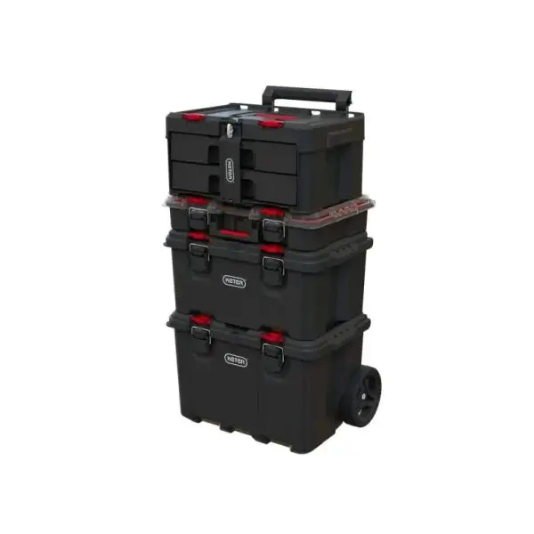 2-DRAWES CASE, 481х330х233MM, BLACK/RED, STACK'N'ROLL - Image 6