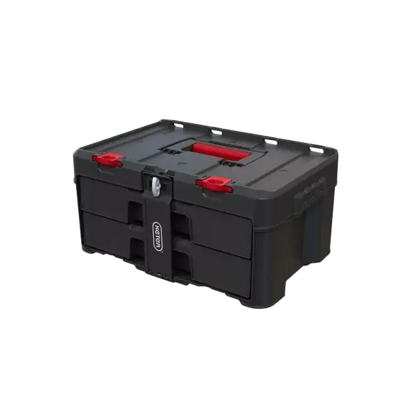 КУТИЯ С 2 ЧЕКМЕДЖЕТА, 481х330х233MM, ЧЕРЕН/ЧЕРВЕН, STACK'N'ROLL