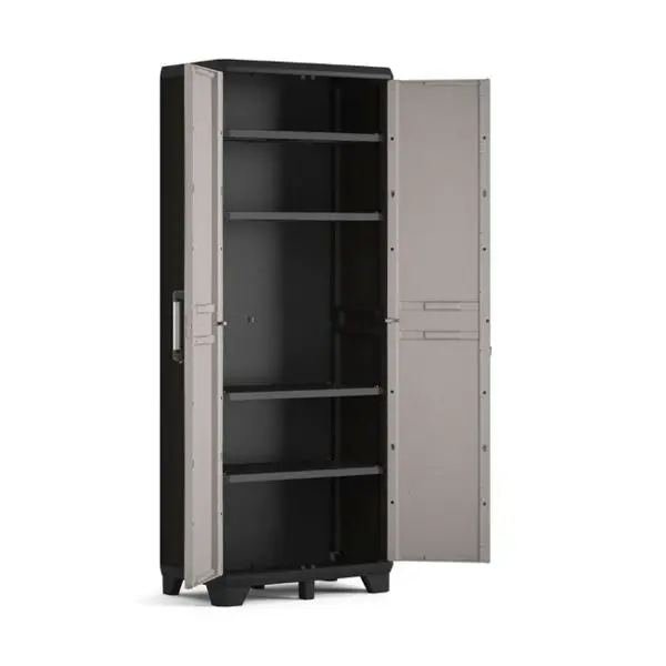 ВИСОК ШКАФ ЗА СЪХРАНЕНИЕ PRO, 680x390x1730MM, СИВ - Image 2