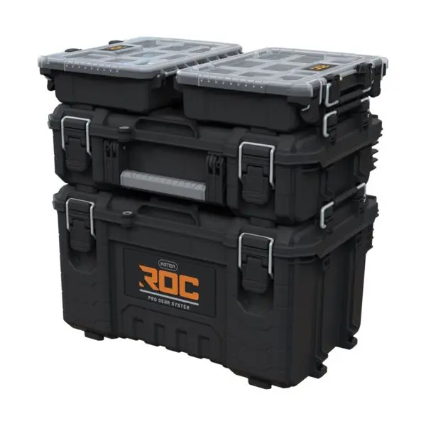TOOLBOX, FOR TOOLS, THREE PARTS, WITH WHEELS, 648x478x872MM, ROC PRO GEAR - Image 16