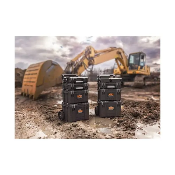 TOOLBOX, FOR TOOLS, THREE PARTS, WITH WHEELS, 648x478x872MM, ROC PRO GEAR - Image 6