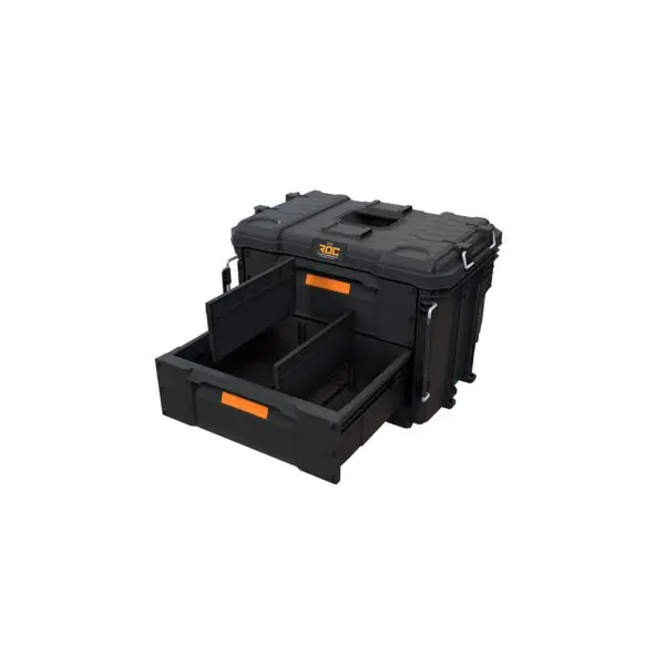 2-DRAWES CASE 565х375х413MM, BLACK, ROC PRO GEAR - Image 2