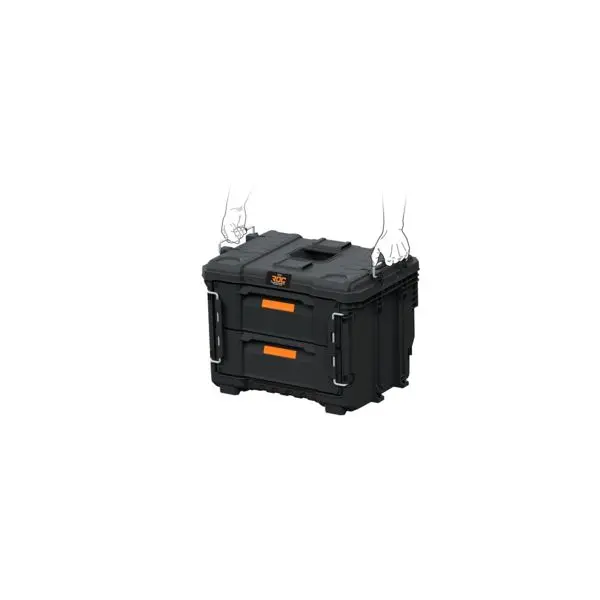 2-DRAWES CASE 565х375х413MM, BLACK, ROC PRO GEAR - Image 8