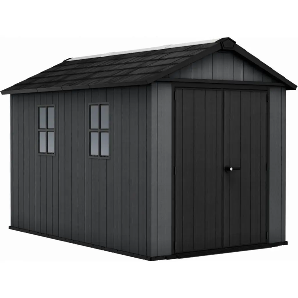 ГРАДИНСКА БАРАКА KETER NEWTON PLUS 11x7.5, 230x350x246 CM, ЦВЯТ ТЪМНО СИВ/КАФЯВ - Image 2