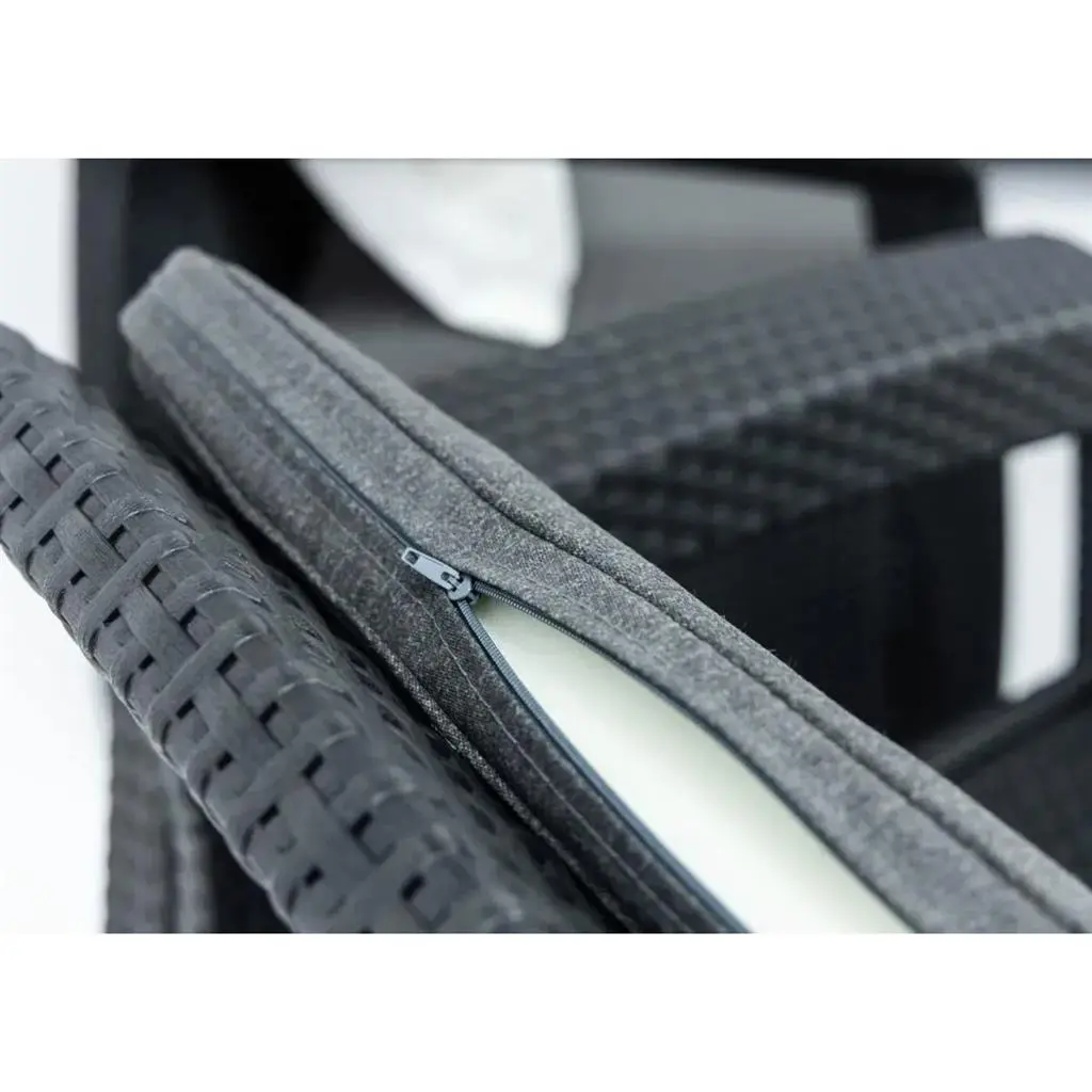 КОМПЛЕКТ ГРАДИНСКИ МЕБЕЛИ CORFU SET, 4 МЕСТА, ЦВЯТ ГРАФИТ - Image 7