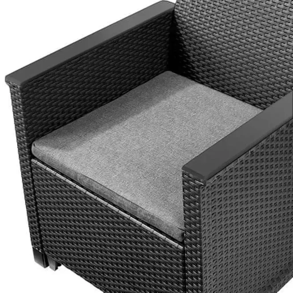 КОМПЛЕКТ ГРАДИНСКИ МЕБЕЛИ ELODIE 5, 4 МЕСТА, ЦВЯТ ГРАФИТ - Image 3