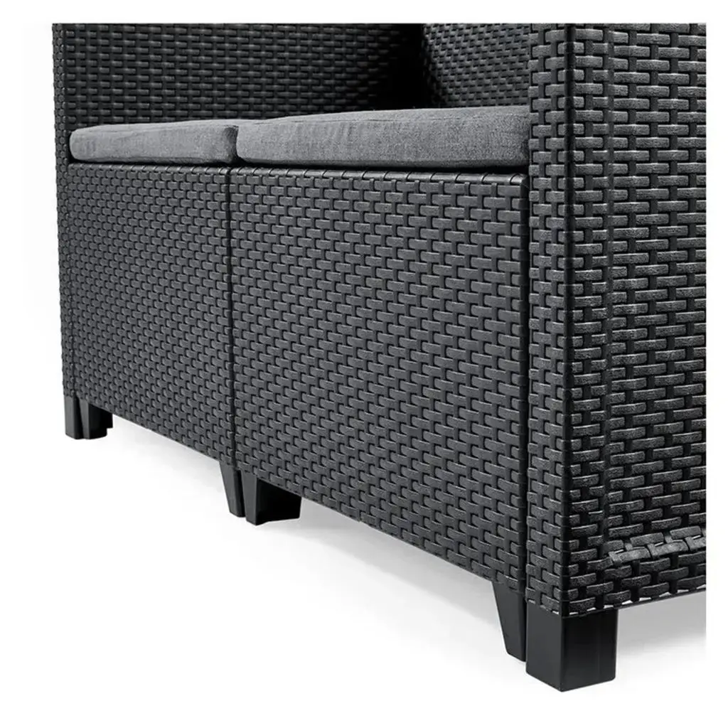 КОМПЛЕКТ ГРАДИНСКИ МЕБЕЛИ ELODIE 5, 4 МЕСТА, ЦВЯТ ГРАФИТ - Image 4