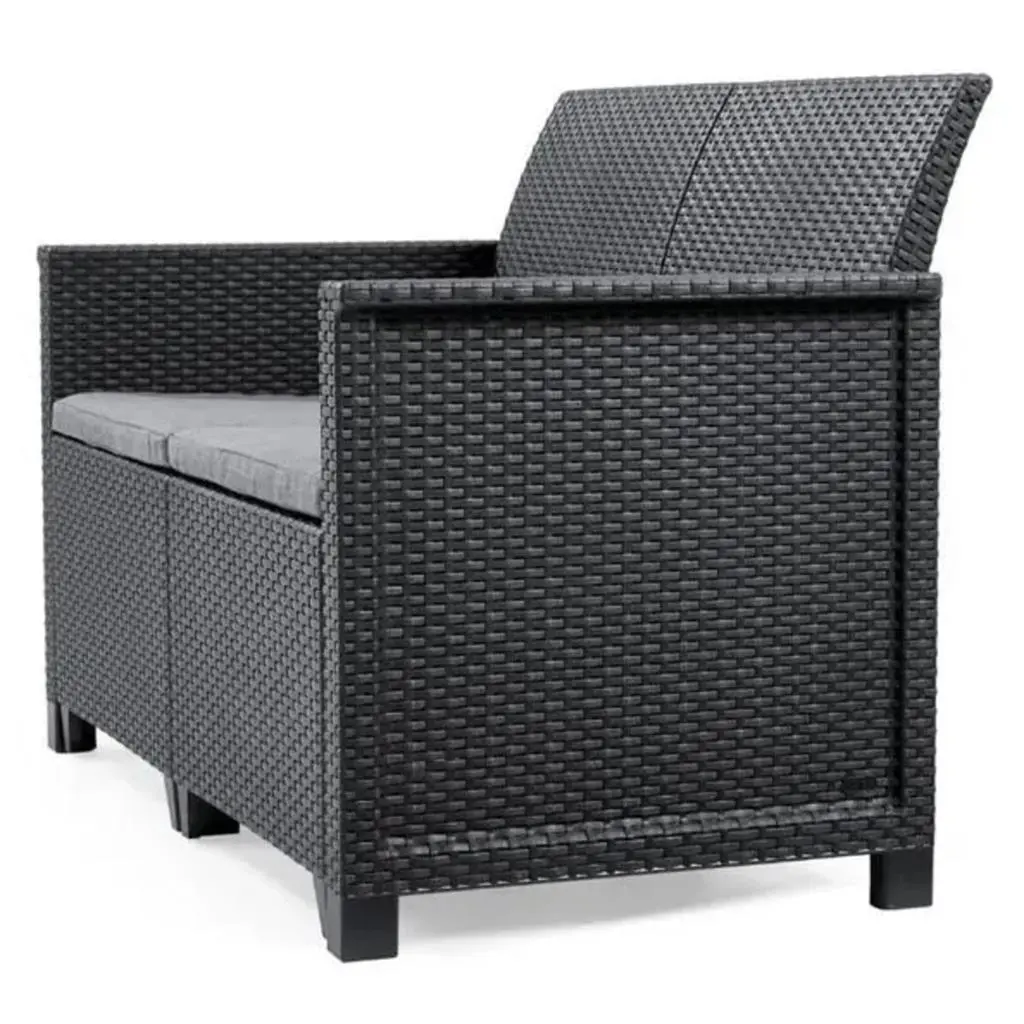 КОМПЛЕКТ ГРАДИНСКИ МЕБЕЛИ ELODIE 2, 4 МЕСТА, ЦВЯТ ГРАФИТ - Image 5