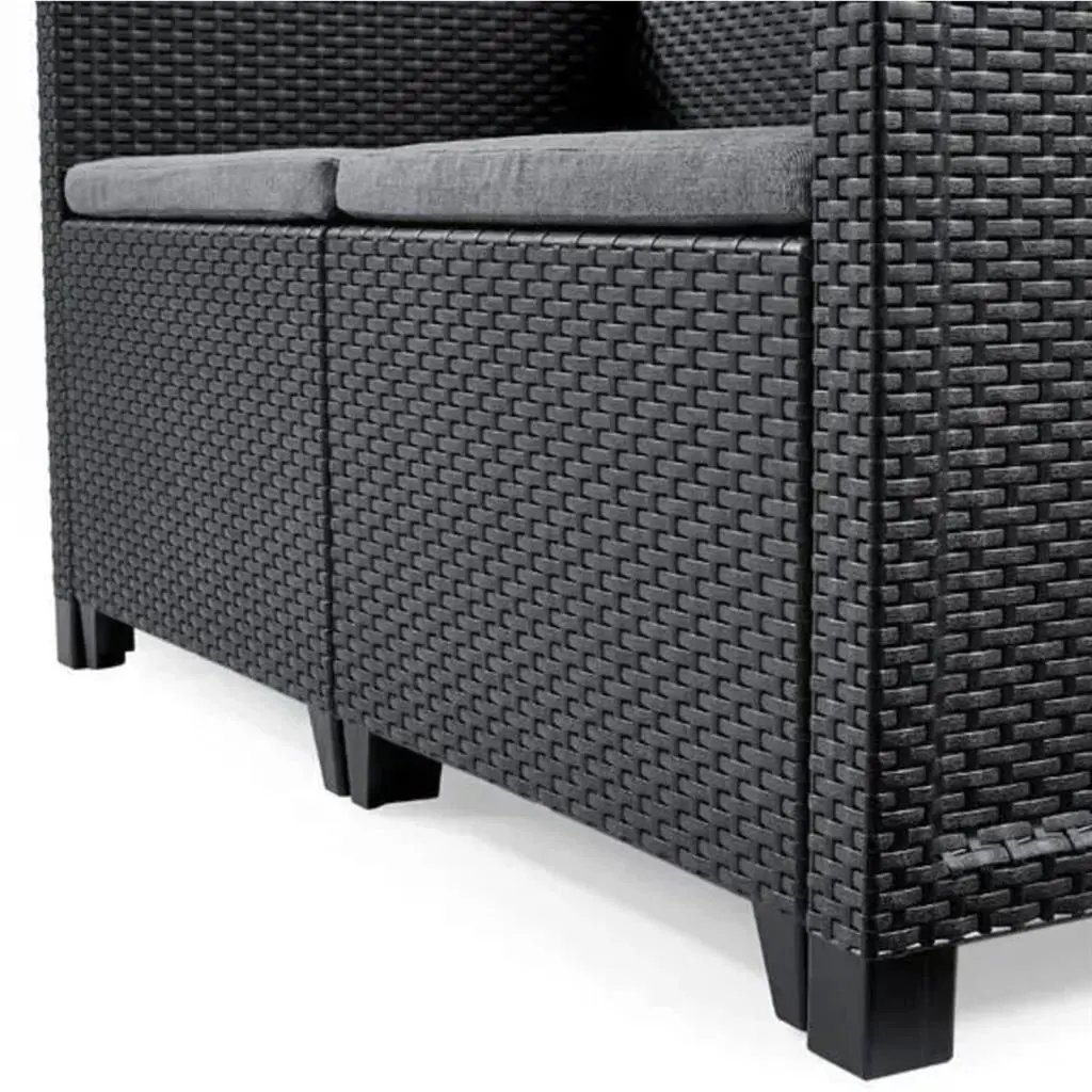 КОМПЛЕКТ ГРАДИНСКИ МЕБЕЛИ ELODIE 2, 4 МЕСТА, ЦВЯТ ГРАФИТ - Image 7