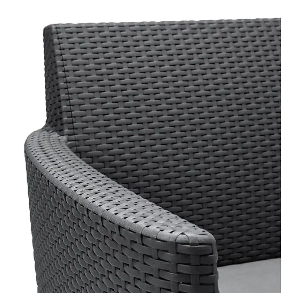 КОМПЛЕКТ ГРАДИНСКИ МЕБЕЛИ SALEMO SET, 4 МЕСТА, ЦВЯТ ГРАФИТ - Image 6