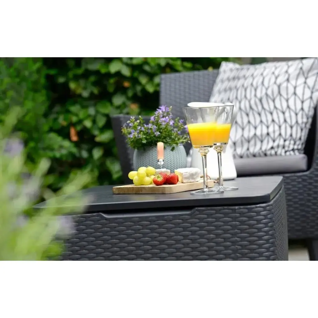 КОМПЛЕКТ ГРАДИНСКИ МЕБЕЛИ SALEMO SET, 4 МЕСТА, ЦВЯТ ГРАФИТ - Image 9